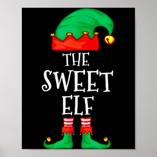 Funny Elf Family Christmas The Sweet Elf Sweater M Poster (Vorne)