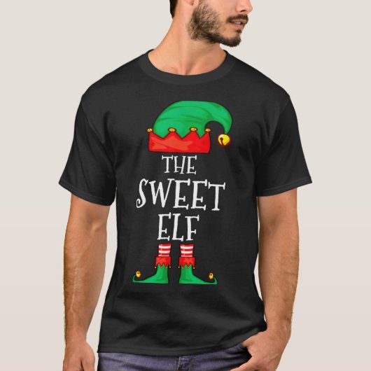 Funny Elf Family Christmas The Sweet Elf Sweater M T-Shirt (Vorderseite)