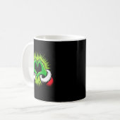 Funny Elf Heart Hands Love Christmas Kaffeetasse (Vorderseite Links)
