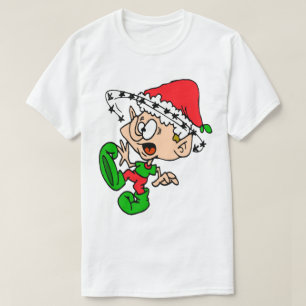 Funny Elf Holiday Stress Weihnachten Crazit T-Shirt