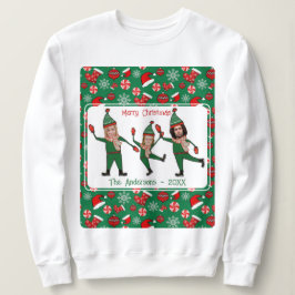 Funny Elf Ihre Familie Ugge Weihnachts-Sweater Sweatshirt