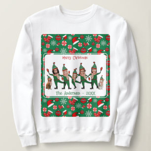 Funny Elf Ihre Familie von 7 hässlichen Weihnachts Sweatshirt