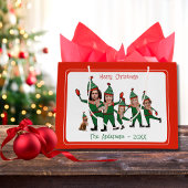 Funny Elf Ihre Familie von sechs, einschließlich H Große Geschenktüte