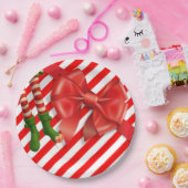 Funny Elf Legs Christmas | North Pole Mischief Pappteller (Party)