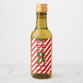 Funny Elf Legs Christmas | North Pole Mischief Weinetikett (Vorderseite)