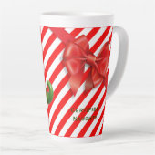 Funny Elf Legs Holiday Card | North Pole Mischief  Milchtasse (Rechte Ecke)