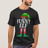 Funny Elf Matching Familienweihnachtliches Party P T-Shirt (Vorderseite)