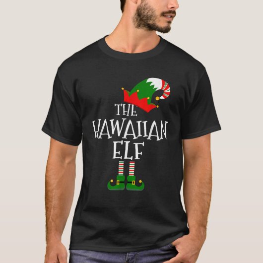 Funny Elf Matching Family Group Geschenk T-Shirt (Vorderseite)