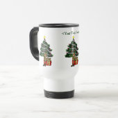 Funny Elf Personalisiert Weihnachtsfeiertag Tasse (Vorderseite Links)