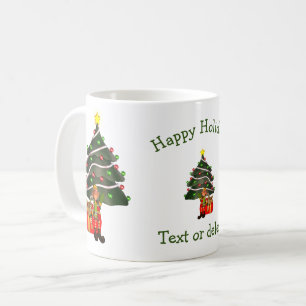Funny Elf Personalisierter Weihnachtsfeiertag  Kaffeetasse
