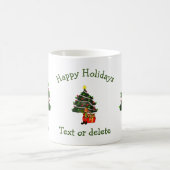 Funny Elf Personalisierter Weihnachtsfeiertag Kaffeetasse (Mittel)