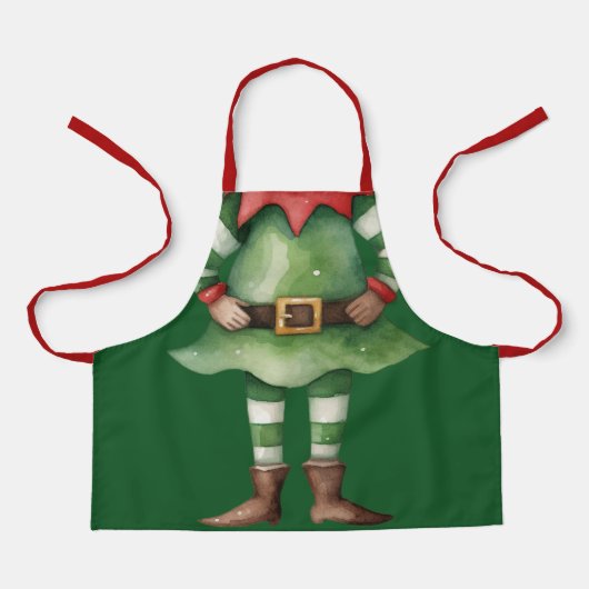 Funny Elf Schürze (Vorderseite)