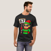 Funny Elf Six Seven 6 7 Meme Christmas Costume 67 T-Shirt (Vorne ganz)