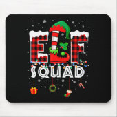 Funny Elf Squad Christmas Family Matching Pajamas Mousepad (Vorne)