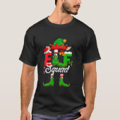Funny Elf Squad Christmas Tree Lights Christmas Pa T-Shirt (Vorderseite)