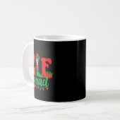 Funny Elf Squad Santa Hat Family Matching Christma Kaffeetasse (Vorderseite Links)