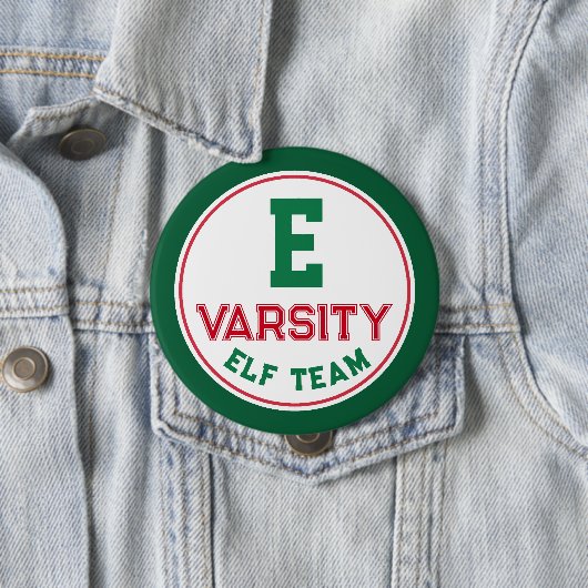 Funny Elf Team Christmas Button Button (Beispiel)