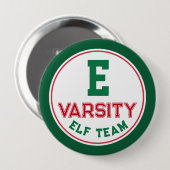 Funny Elf Team Christmas Button Button (Vorne & Hinten)