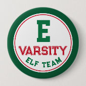 Funny Elf Team Christmas Button Button (Vorderseite)