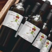 Funny Elf Weihnachten Elfenbeinküche Weinetikett