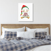 Funny Elf Weihnachts-Leinwand Wall Art Leinwanddruck (Insitu (Schlafzimmer))