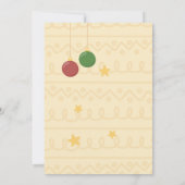 Funny Elfin Weihnachts-Ugly-Sweater-Party Einladung (Rückseite)