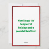 Funny Elves Custom Kids Fotos Frohe Weihnachten (Rückseite)