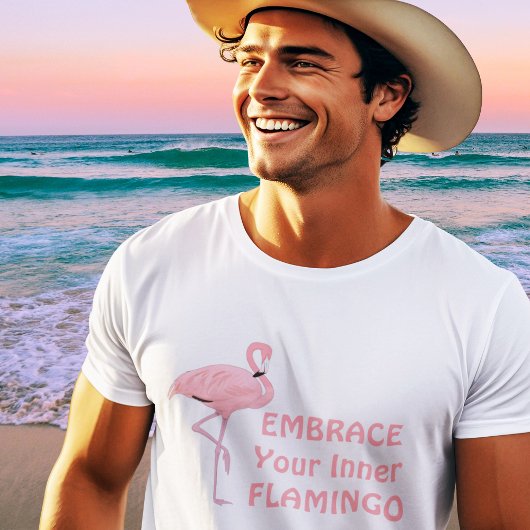 Funny Embrase Dein inneres Flamingo Zitat T-Shirt