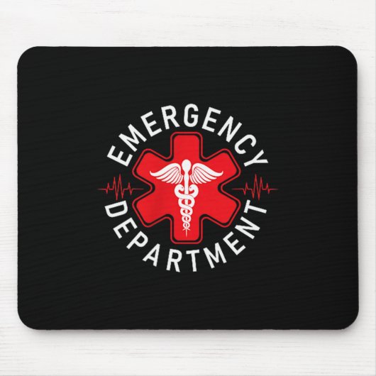 Funny Emergency Department Emergency Room Nurse Ed Mousepad (Vorne)