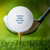 Funny Emergency Landing: [Name] Wassergefahr Golfball