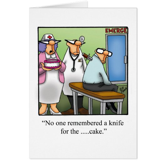 Funny Emergency Nurses Day Card "Spectickles" (Vorne)