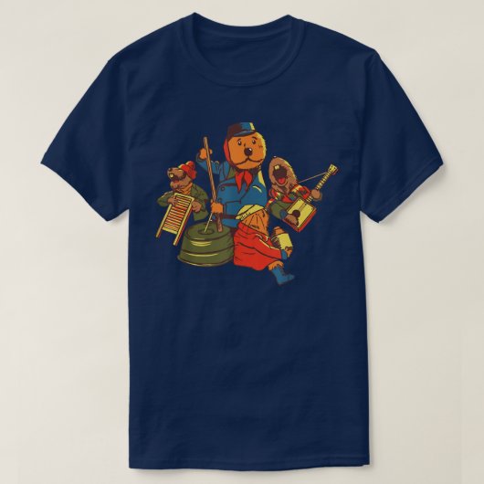 Funny Emmet Otter Christmas Jug Band 1977 Cartoon T-Shirt (Design vorne)