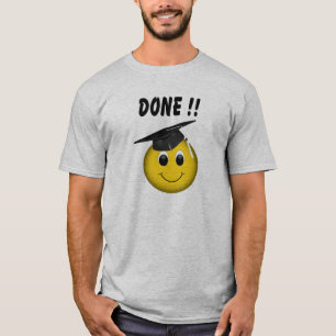 Funny Emoji "Done" Abschluss T-Shirt