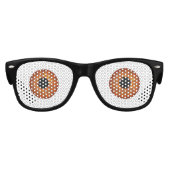 FUNNY EMOJI. FUNNY BROWN EYES PARTYBRILLE (Vorderseite)