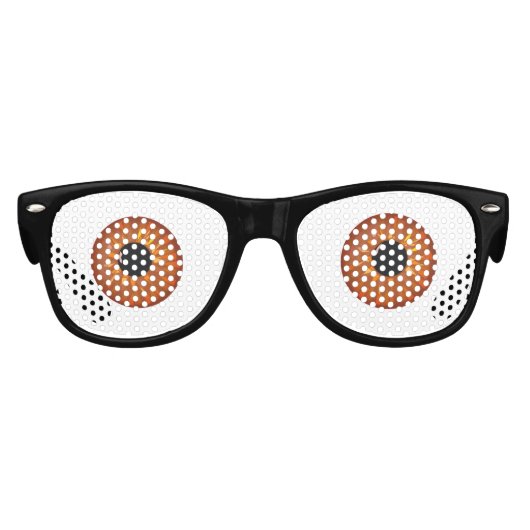 FUNNY EMOJI. FUNNY BROWN EYES PARTYBRILLE (Vorderseite)