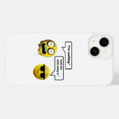 Funny Emoji iPhone / iPad Case (Rückseite (Horizontal))