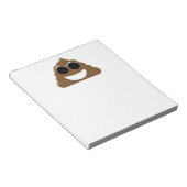 Funny Emoji Poo Notizblock (angewinkelt)