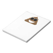 Funny Emoji Poo Notizblock (Rotiert)