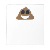 Funny Emoji Poo Notizblock (Vorderseite)