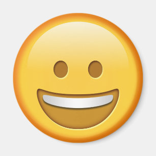 Funny emoji Rundmagnet Magnet