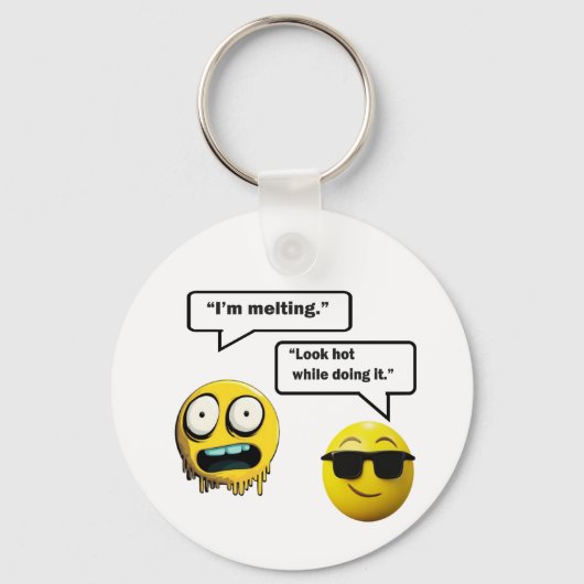Funny Emoji Schlüsselanhänger (Vorderseite)