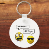 Funny Emoji Schlüsselanhänger (Rückseite)