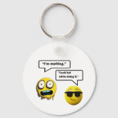Funny Emoji Schlüsselanhänger (Rückseite)