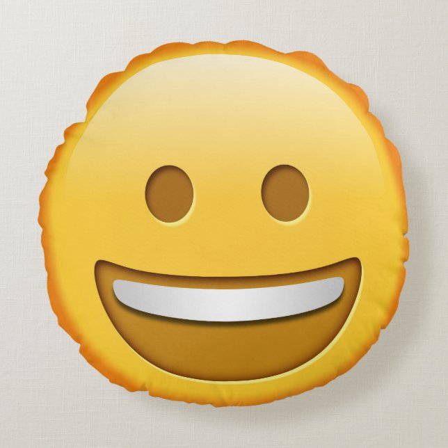 Funny Emoji Throw Kissen (Vorderseite)