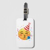 Funny Emoticon Party Gepäckanhänger (Vorderseite Vertikal)