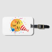 Funny Emoticon Party Gepäckanhänger (Vorderseite (Horizontal))