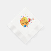 Funny Emoticon Party Serviette (Ecke)