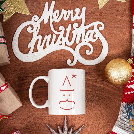 Funny Emoticon Santa Niedlich Geek Nerd Warme Kaka Tasse