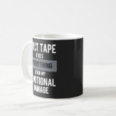 Funny Emotional Damage - Dark Dry Humor Graphic Kaffeetasse (Vorderseite Links)