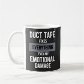 Funny Emotional Damage - Dark Dry Humor Graphic Kaffeetasse (Links)